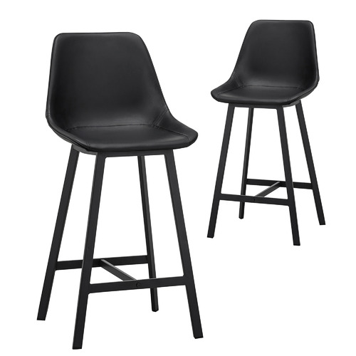 67cm Hanns Faux Leather Barstools Set of 2